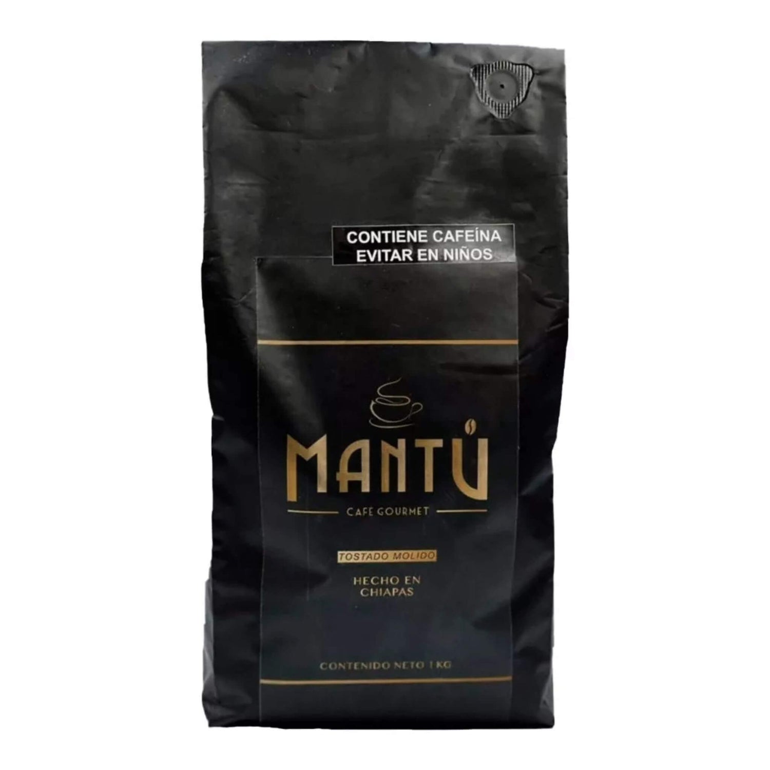 Empaque café molido gourmet de Chiapas Mantú 1Kg